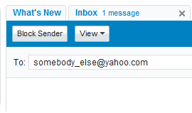 Type in non contact email address