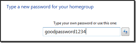Type in New Password