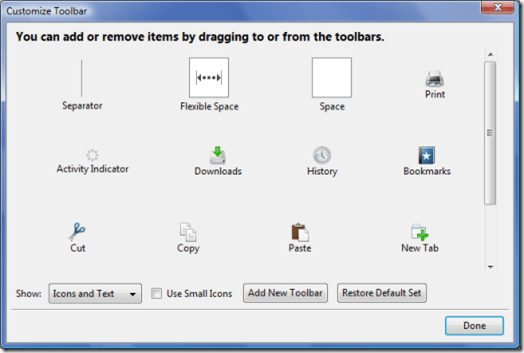 Add Toolbar Items