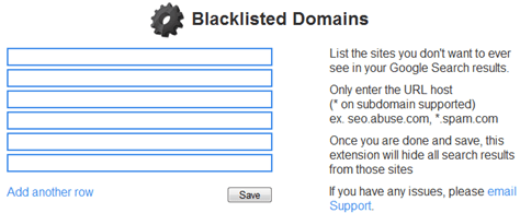 blacklisted list