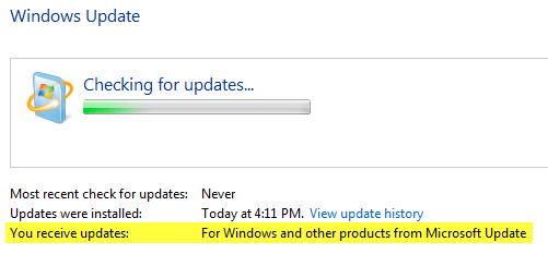 configure windows update