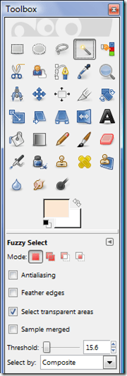 GIMP Fuzzy Select Tool