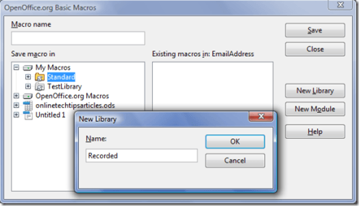 New OpenOffice Macro Library