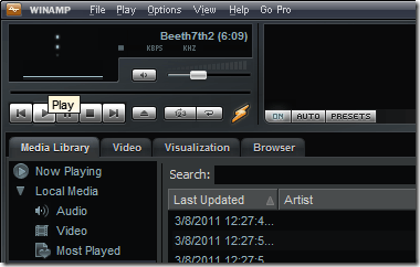 Winamp Play Button 