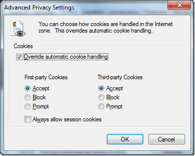 Advanced Privacy Settings