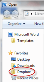 Dropbox Icon In Word