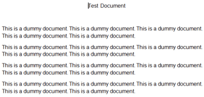Dummy Doc