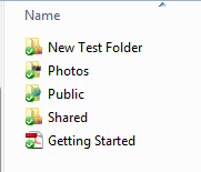 New Folder Contents