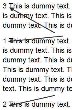 Numbered Paragraphs