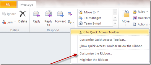 customize the ribbon