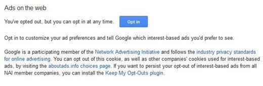 Google Ads Preferences