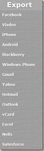 export options