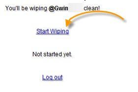 start wiping