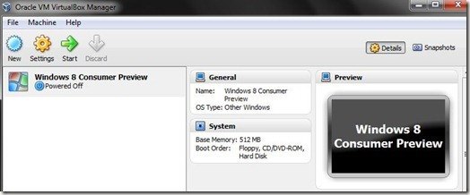 Windows 8 CP First Start