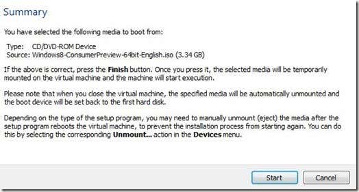 Windows 8 Install Summary