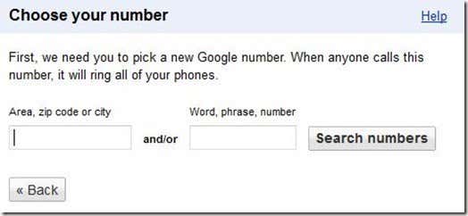 Choose Google Voice Number