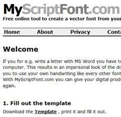 Download Font Template