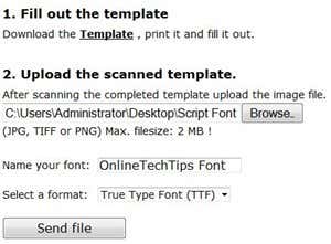 Send File Font Custom