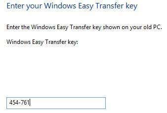 new transfer key
