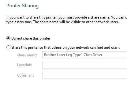printer sharing