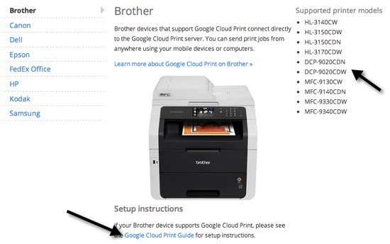 Cloud ready printers