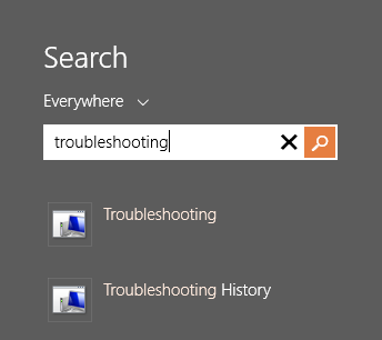 Troubleshooting search