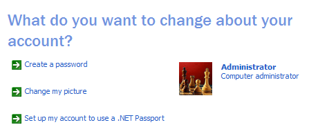 create password user