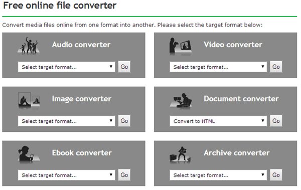 Convert Between Many Different Files Types Online