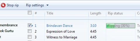 Rip an Audio CD to MP3 using Windows Media Player - 27