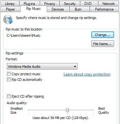 Rip an Audio CD to MP3 using Windows Media Player - 37