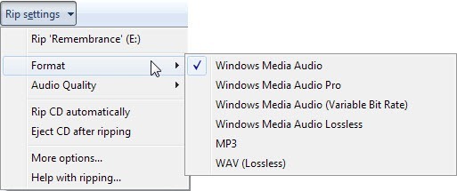 Rip an Audio CD to MP3 using Windows Media Player - 62