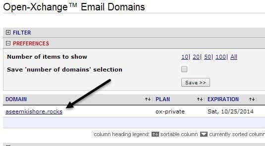 email domain