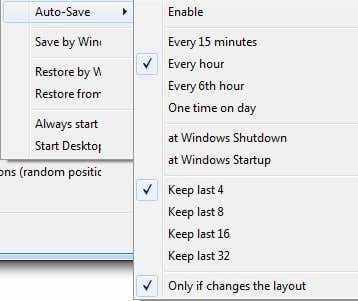 come salvare il layout delle icone del desktop nei riquadri xp