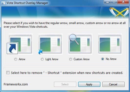 shortcut remover