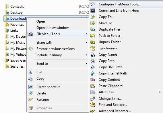 file menu tools