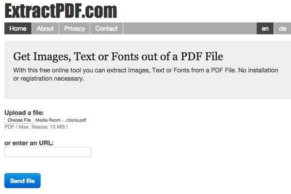 Extract Text from PDF and Image Files