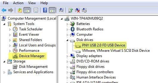device manager usb