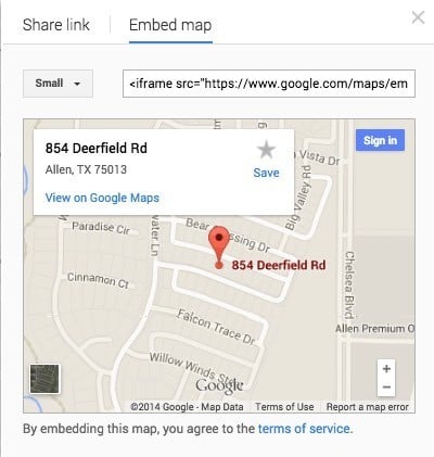 Add Google Maps Driving Directions to Your Website - 9