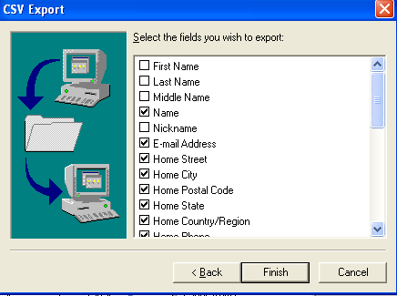 export contacts from outlook