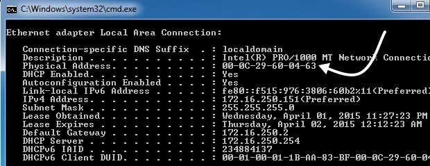 how do you change mac address in windows 10