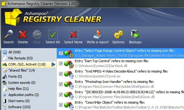 registry cleaner