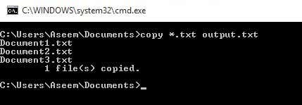 copy merge text files