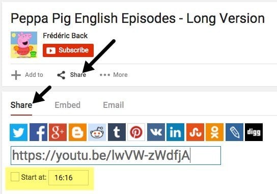 How to Specify a Starting Point for YouTube Videos - 54