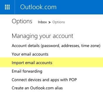 import email outlook