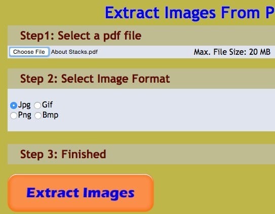pdfaid extract images