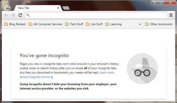 google incognito mode