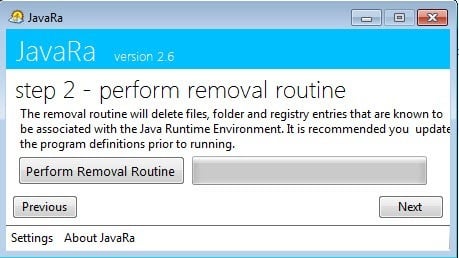 delete latest java update windows 10