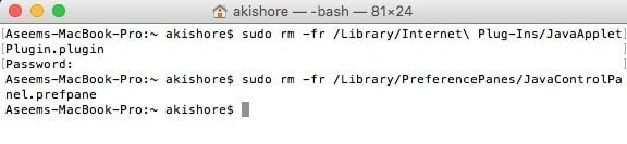 uninstall java 8 mac os x uninstall java 8 mac os x