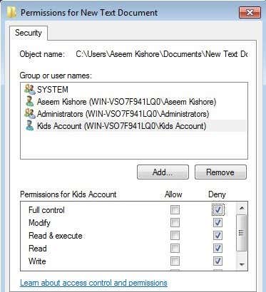 vogn Kanon Suri How to Set File and Folder Permissions in Windows