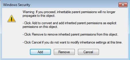 explicit permissions